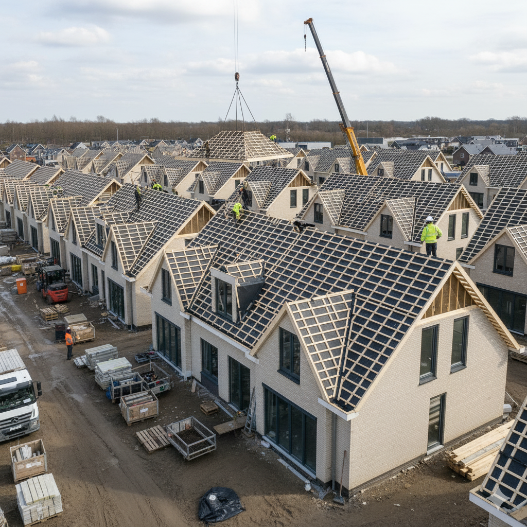 Prefab hsb daken houtskeletbouw dak leverancier